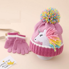 Beanie & Glove Set -Pink Unicorn